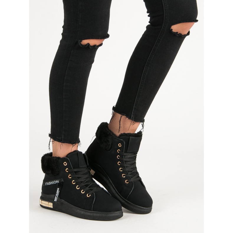 Tênis Alto Isolados preto 2