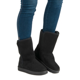 R'S Botas de neve pretas clássicas preto 1