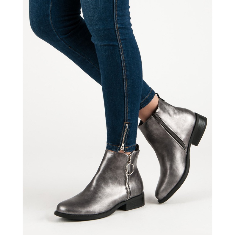 Bestelle Botas de prata da moda cinza 2