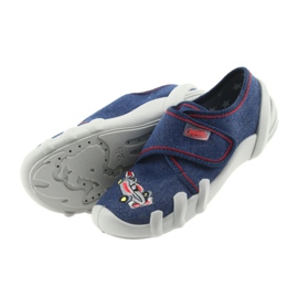 Chinelos de calçado infantil Befado 273X235 azul vermelho 5