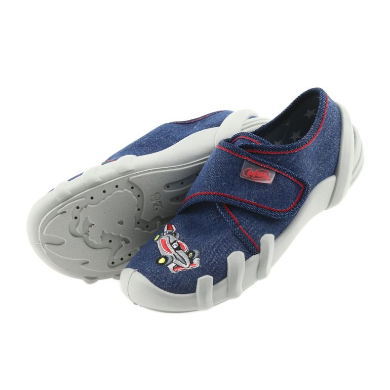 Chinelos de calçado infantil Befado 273X235 azul vermelho 5