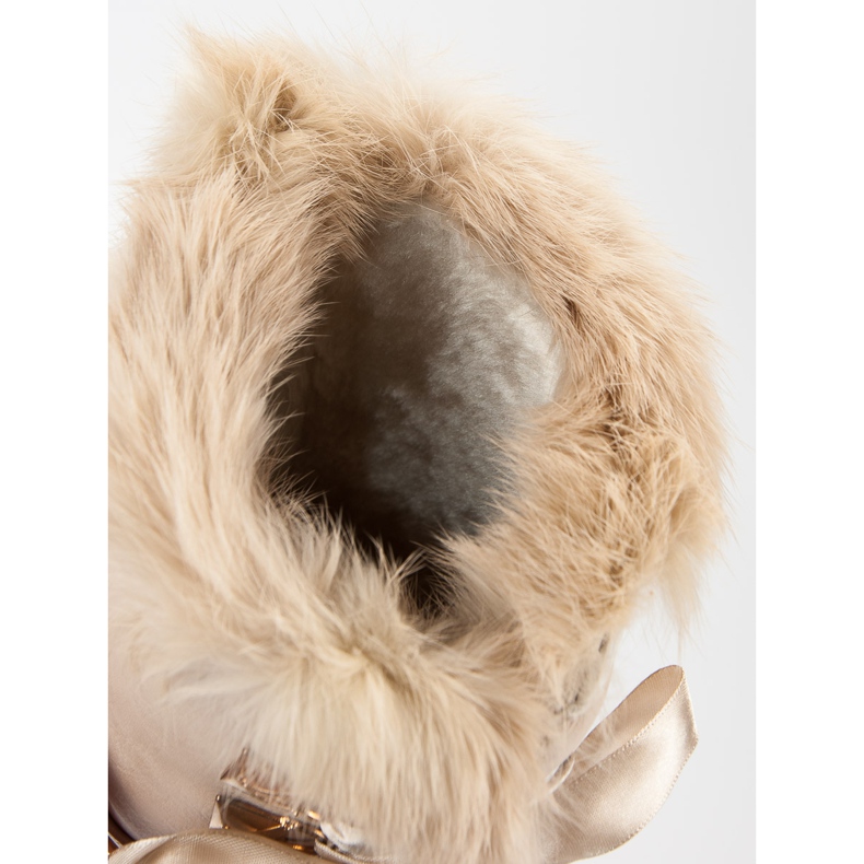Super Me Moda botas de neve na moda marrom 1