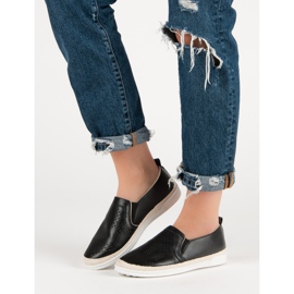 Tênis Openwork Slip preto 2