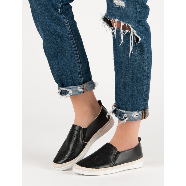 Tênis Openwork Slip preto 2