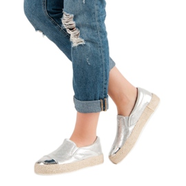 Tênis de prata elegantes cinza 2