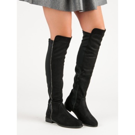 Bestelle Botas de salto plano preto 1