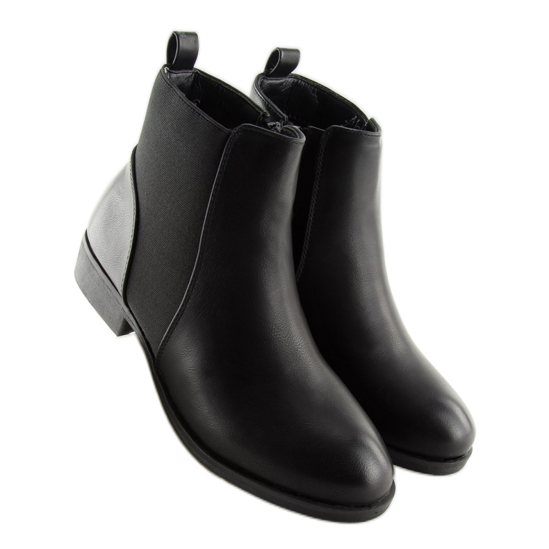 Botas pretas Chelsea para mulheres 3776 pretas preto 1