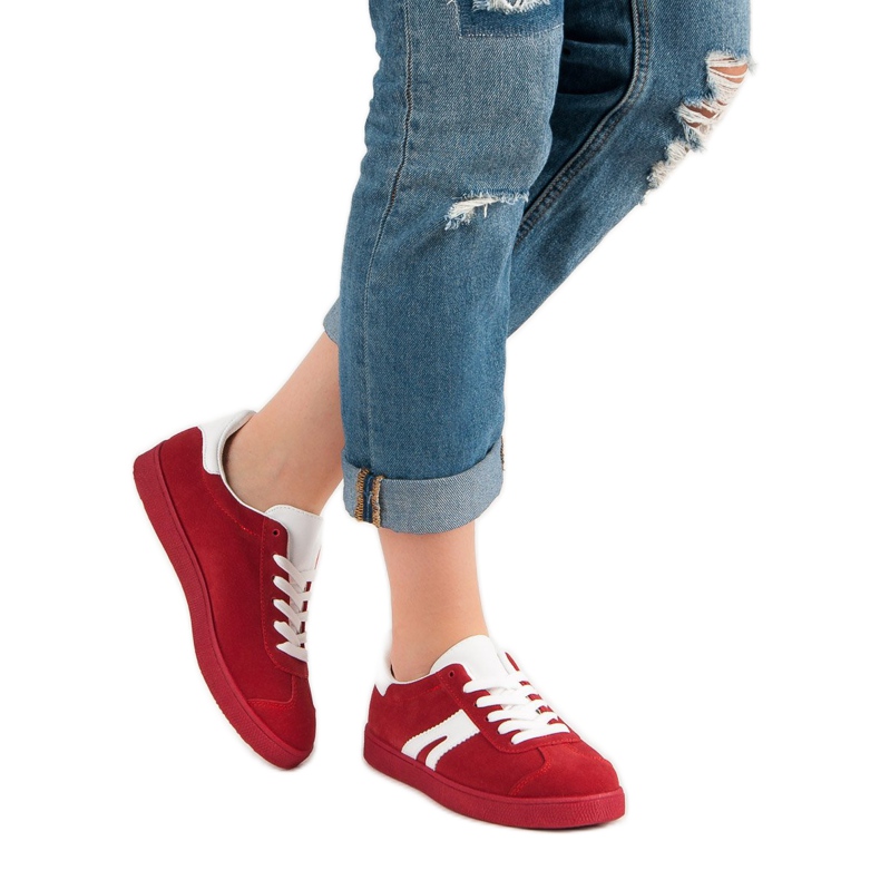 Tênis de camurça mckeylor vermelho 2