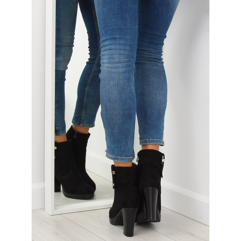 Botas pretas de salto alto BK3233 pretas preto 1