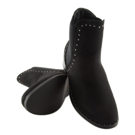 Botas pretas Chelsea para mulheres 1002-1 pretas preto 2