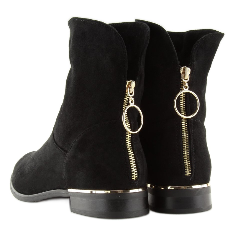 Botas femininas pretas J905 pretas preto 2