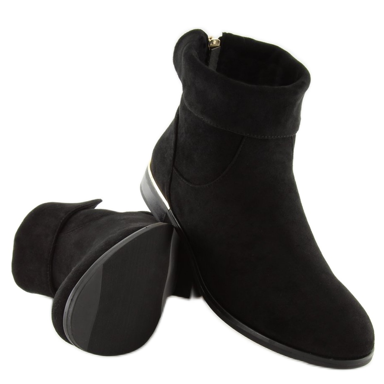 Botas femininas pretas J905 pretas preto 1