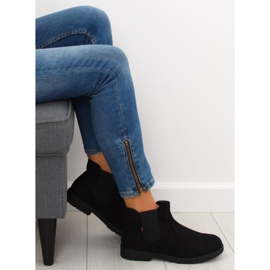 Botas pretas Chelsea para mulheres Y206 pretas preto 1