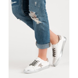 Tênis elegantes e baixos branco multicolorido 1