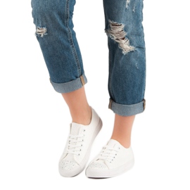 Sport Tênis Branco Com Cristais 2