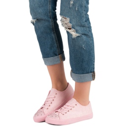 Sport Tênis rosa com cristais 2