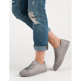 Sport Tênis Cinza Com Cristais 2