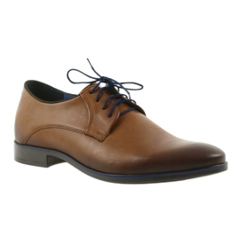 Sapatos masculinos marrons Nikopol 1644 castanho 1