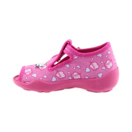 Sapatos infantis chinelos Befado 213P108 azul rosa 2