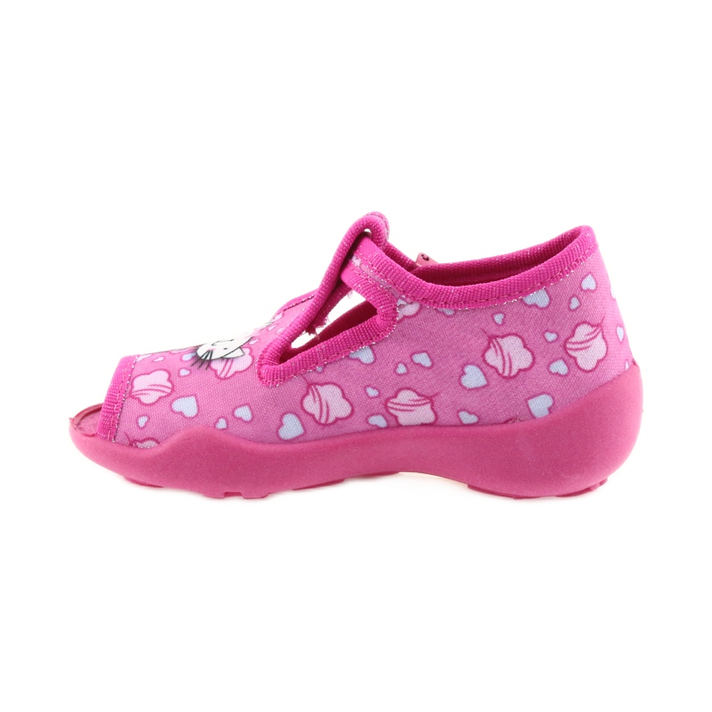Sapatos infantis chinelos Befado 213P108 azul rosa 2