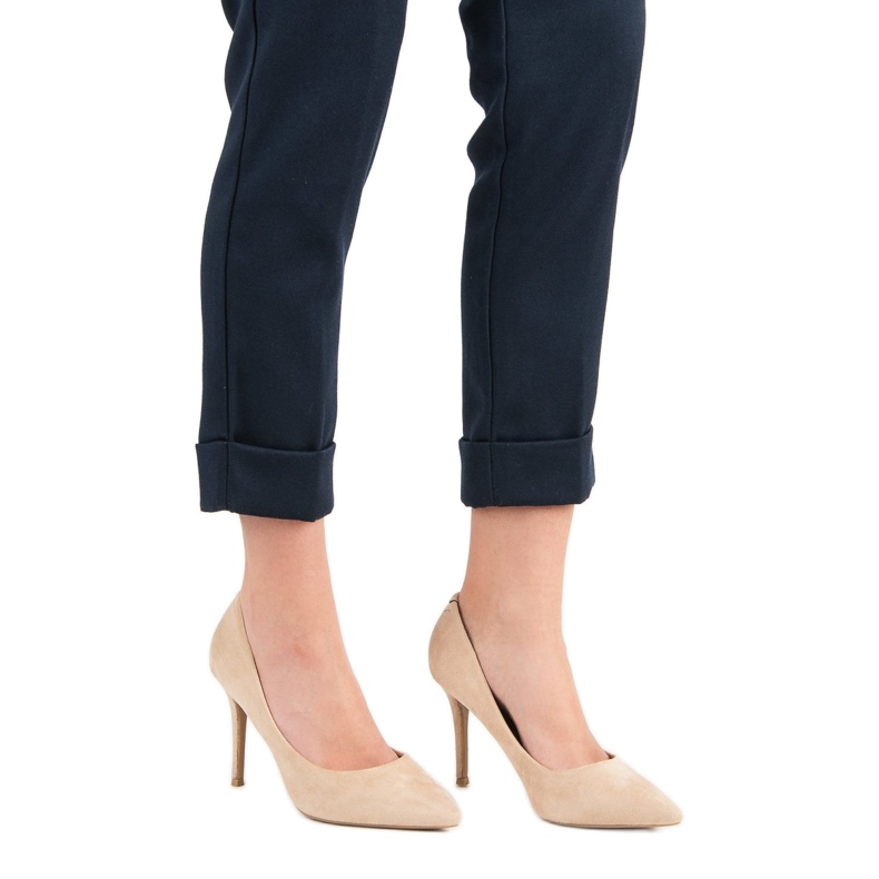 Juliet Salto de camurça bege 1