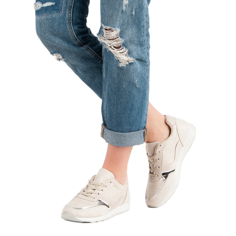 Jumex Calçados esportivos confortáveis castanho 2