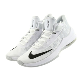Tênis de basquete Nike Air Max Infuriate 2 branco branco 2