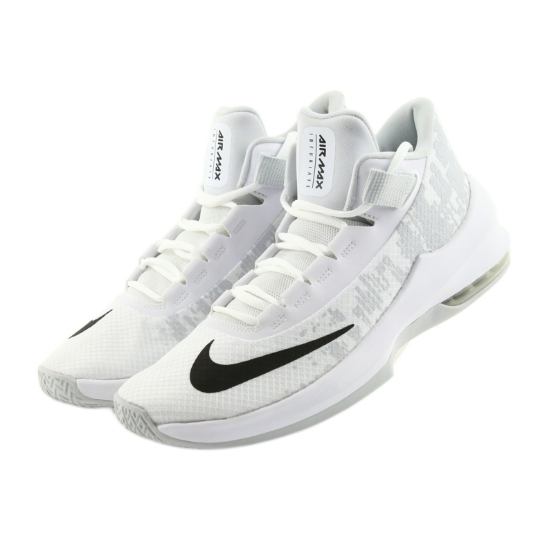Tênis de basquete Nike Air Max Infuriate 2 branco branco 2