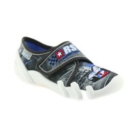 Chinelos de calçado infantil Befado 273X251 preto azul cinza vermelho 1