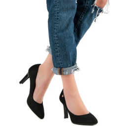 Salto de camurça VINCEZA preto 2