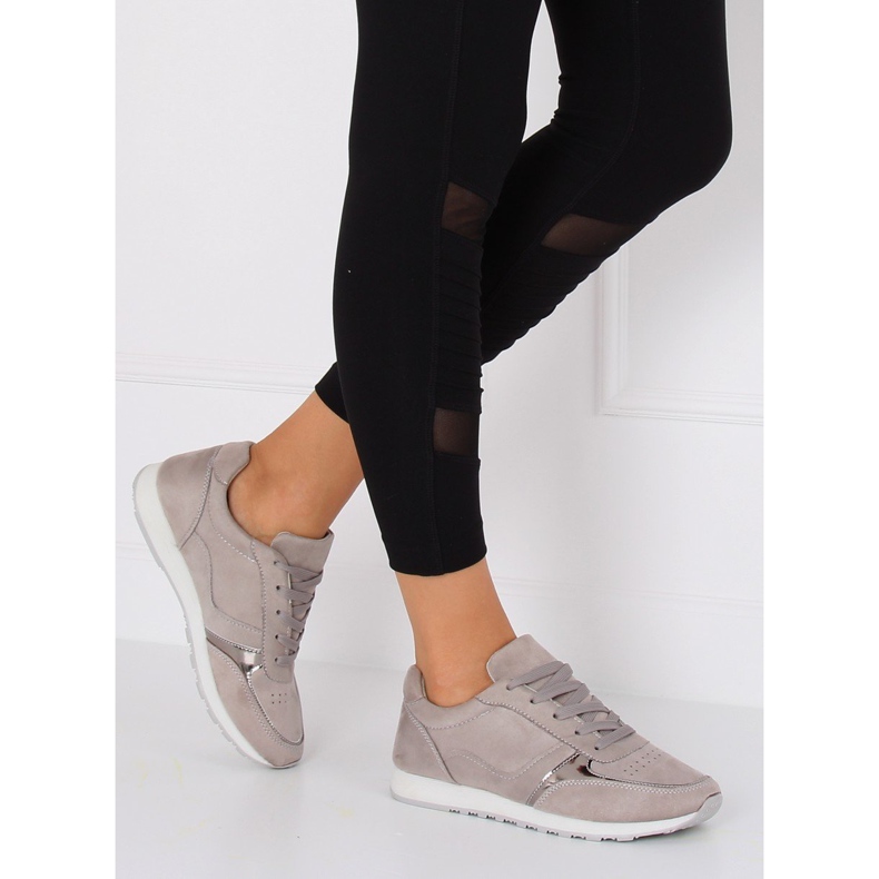 Tênis esportivos cinza LR88082 cinza 1