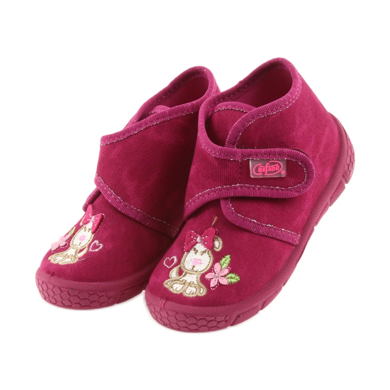 Chinelos de sapatos infantis rosa befado 529P026 4