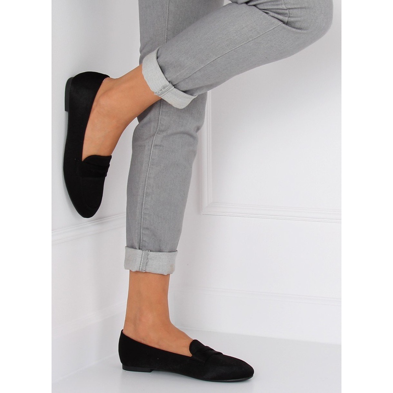 Mocassins femininos negros 3109 Preto 2