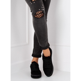 Tênis preto BS098 preto com pedras 2