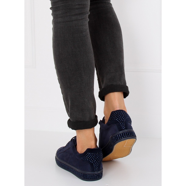 Tênis com pedras BS098 Azul azul marinho 1