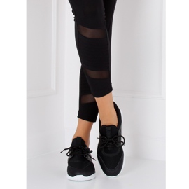 BY-069 Black ultra light black calçados esportivos preto 2