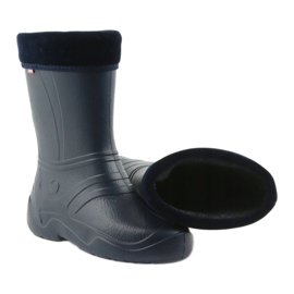 Galoshes femininos de Befado com uma meia azul da Marinha 162q103 4