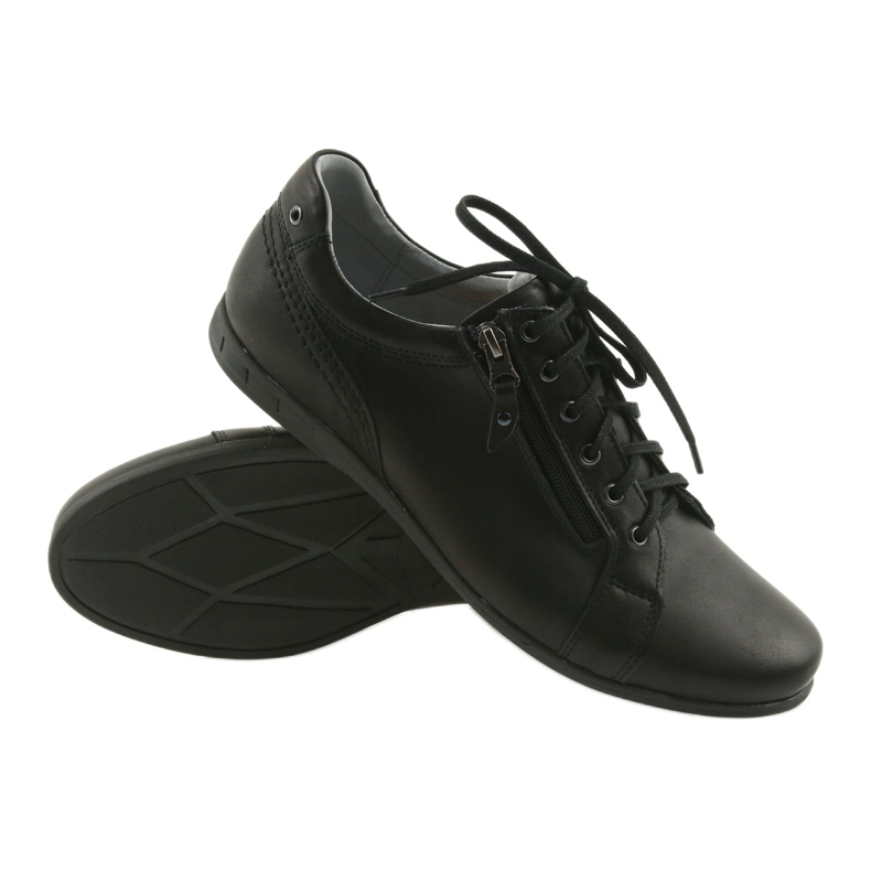 Sapatos casuais masculinos Riko 856 preto 4
