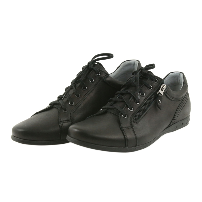 Sapatos casuais masculinos Riko 856 preto 3