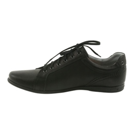 Sapatos casuais masculinos Riko 856 preto 2