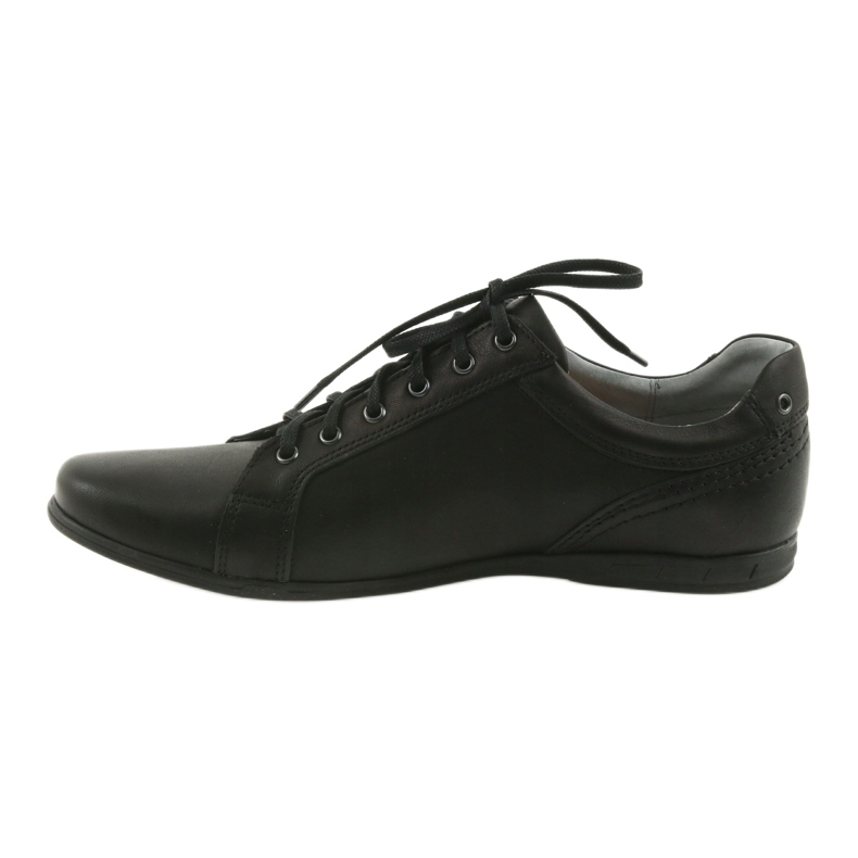 Sapatos casuais masculinos Riko 856 preto 2