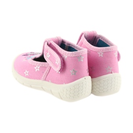 Sapatos infantis Befado, chinelos 531P009 cinza rosa 3