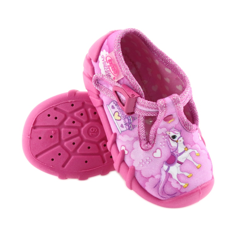 Sapatos infantis Befado 110P350 chinelos rosa 4