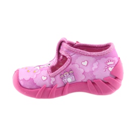 Sapatos infantis Befado 110P350 chinelos rosa 2