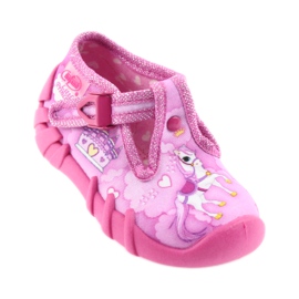 Sapatos infantis Befado 110P350 chinelos rosa 1