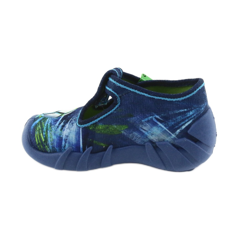 Sapatos infantis Befado 110P339 chinelos azul verde azul marinho 2