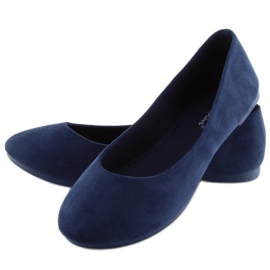 Bailarinas azul marinho feminino JX1018 Navy azul-marinho 2