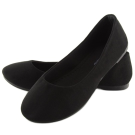 Bailarinas femininas negras JX1018 Black preto 2