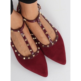 Bailarinas vermelhas da Borgonha 127-13 Dk Red vermelho 1