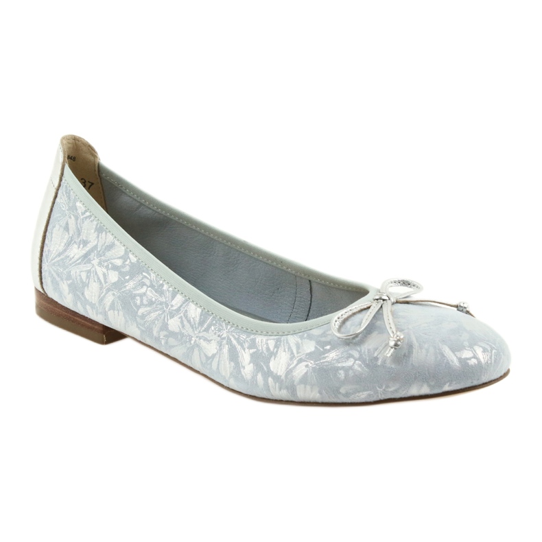 Ballerinas femininas 22102 de Caprice com um arco azul 1